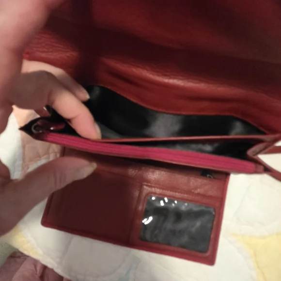 Brighton Red and Cream Crossbody Bag - Picture 10 of 14